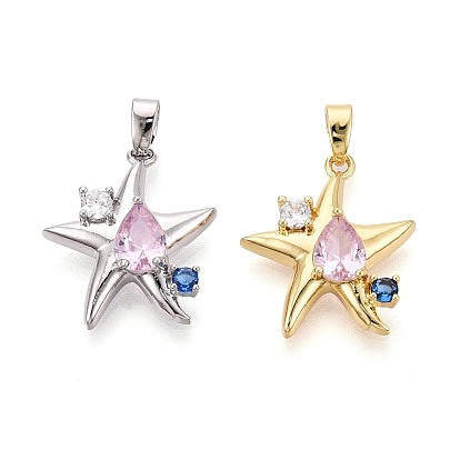 Кулон из циркония, прелести морская звезда