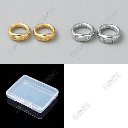 40Pcs 2 Colors Brass Wire Guardian, Round Ring