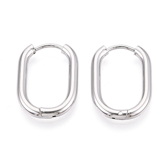 Серьги из 304 нержавеющей стали, овальные