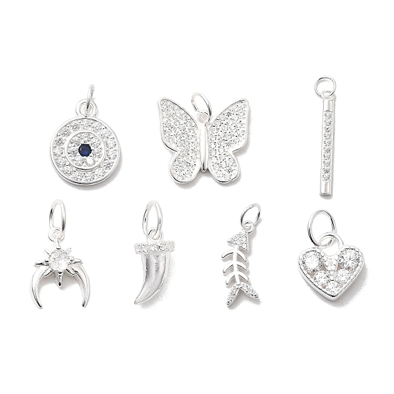 925 стерлингового серебра микро проложить кубического циркония подвески, с целью перехода в кольце