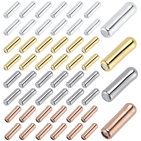 100шт 4 цвета латунная брошь фурнитура, застежки для значков на лацканах, с резиной внутри, колонка