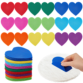 81 шт. 9 цвета маркеры в форме сердца маркеры для ковра, сиденья нейлоновый крючок и петля