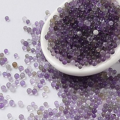 Natürlichen Amethyst Perlen, kein Loch, Runde