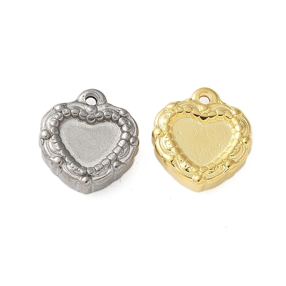 304 подвески из нержавеющей стали, ионное покрытие (ip), сердце прелести