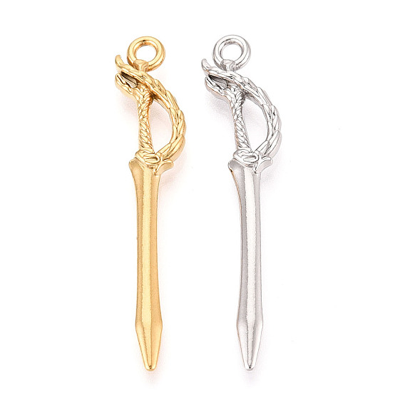 304 подвески из нержавеющей стали, меч