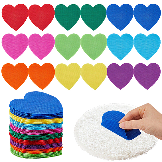 81 шт. 9 цвета маркеры в форме сердца маркеры для ковра, сиденья нейлоновый крючок и петля