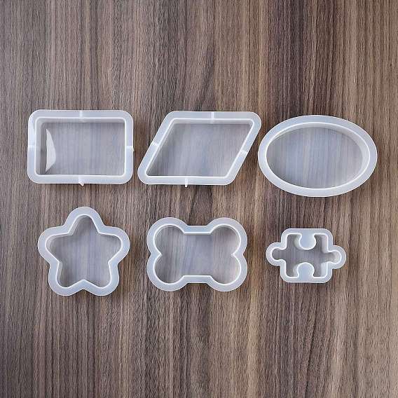 DIY силиконовые формы кулон, подвесные формы для литья из смолы, для уф-смолы, изготовление ювелирных изделий из эпоксидной смолы, белые