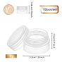 PP Plastic Portable Cream Jar, Empty Refillable Cosmetic Containers, with Screw Lid & Inner Cover