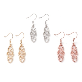 Латунь болтаться серьги, Троицкий узел / трикетра