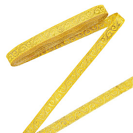 7m полиэстеровые жаккардовые цветочные ленты, для аксессуаров для одежды