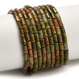 Природные Unakite бисер нитей, колонка