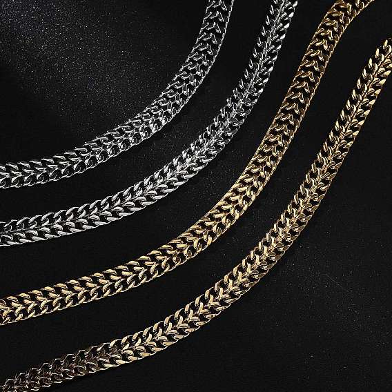 304 женские ожерелья-цепочки из нержавеющей стали с пшеничной цепочкой