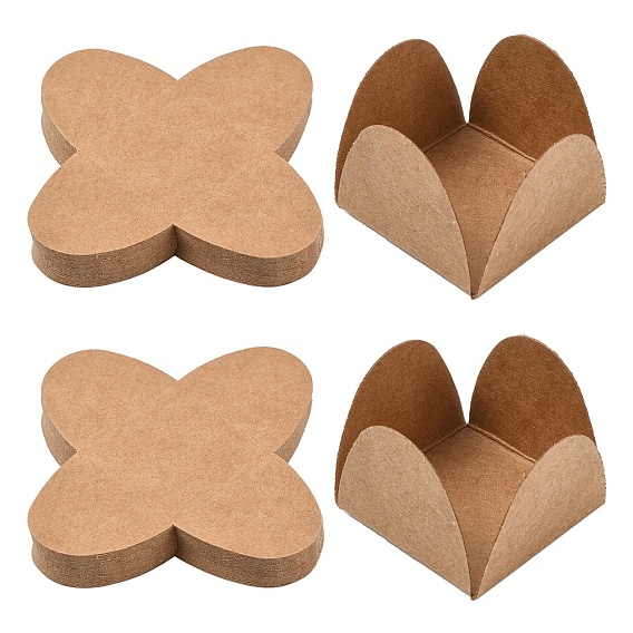 Шоколадный спейсер из крафт-бумаги, поднос с шоколадными конфетами, бумажная десертная шоколадная основа