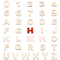 Wood Cabochons, Laser Cut Wood Shapes, Undyed, Alphabet, Letter A~Z and Number 0~9