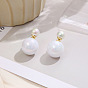 Mermaid-inspired Detachable Pearl Earrings with Unique Size and Color for a Chic Look
