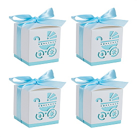 Benecreat полая коляска bb коляска коробка конфет свадьба подарки с лентами