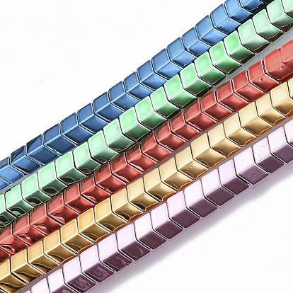 Electroplated Non-magnetic Synthetic Hematite Beads Strands, Arrows