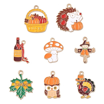 Подвески из сплава с эмалью ко дню благодарения