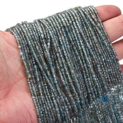 Природного апатита нитей бисера, граненые, кубические