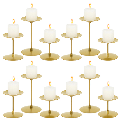 4мешки железные подсвечники, плоско-круглые