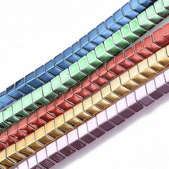 Electroplated Non-magnetic Synthetic Hematite Beads Strands, Arrows