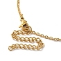 Clear Cubic Zirconia Butterfly Pendant Necklace & Diamond Stud Earrings, 304 Stainless Steel Jewelry Set for Women