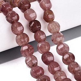 Природного кварца клубники нитей бисера, фонарь