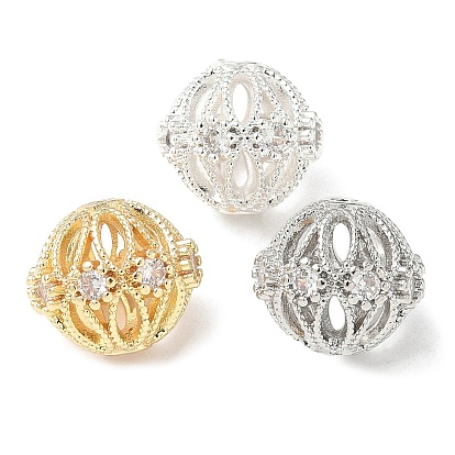 Латунные микро проложить кубического циркония бусы, долговечный