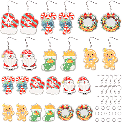 DIY Weihnachts-Sets zum Basteln von Acryl-Ohrhängern