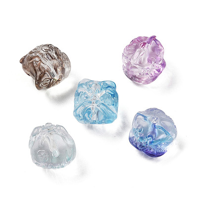 Transparent Acrylic Beads, Lion