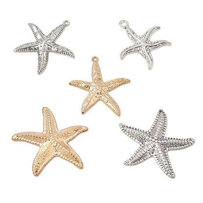 Colgantes de la aleación, encantos de estrellas de mar