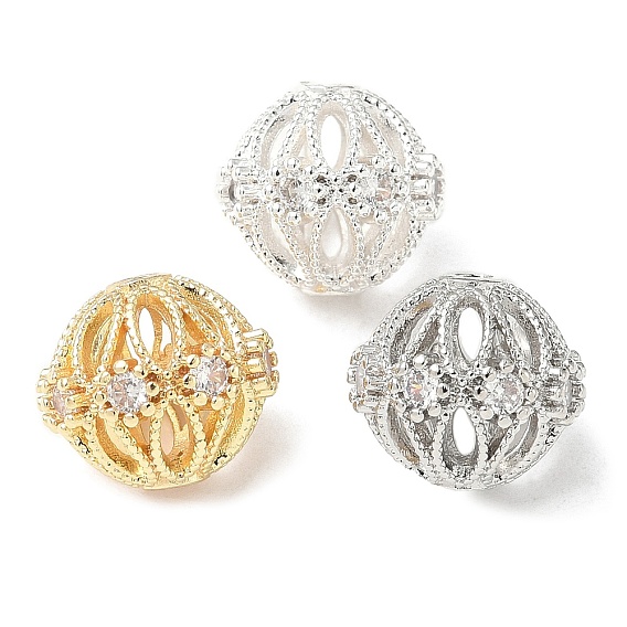 Латунные микро проложить кубического циркония бусы, долговечный