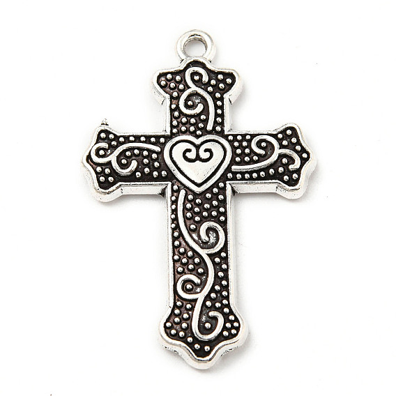 Tibetan Style Alloy Pendants, Cross