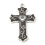 Tibetan Style Alloy Pendants, Cross