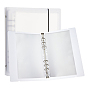 Пластиковая обложка с резинкой и внутренним бумажным файлом, прямоугольные