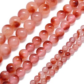 Натуральный Malaysia нефритовые бусы пряди, окрашенная и подогревом, круглые