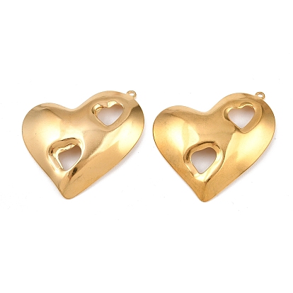 304 из нержавеющей стали большие кулоны, шарма сердца