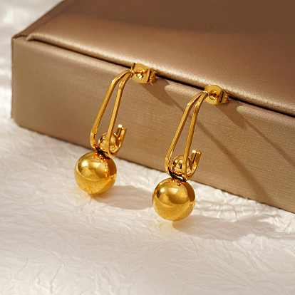 304 круглые серьги-гвоздики из нержавеющей стали для ежедневного ношения женщинами