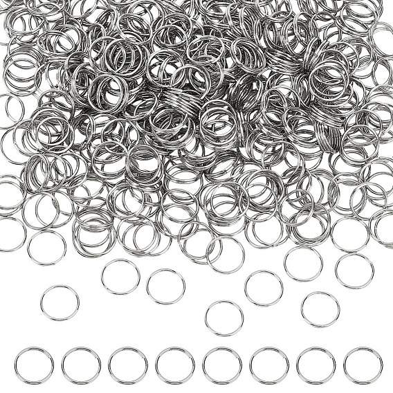 600шт 304 разъемные кольца из нержавеющей стали, кольца с двойной петлей
