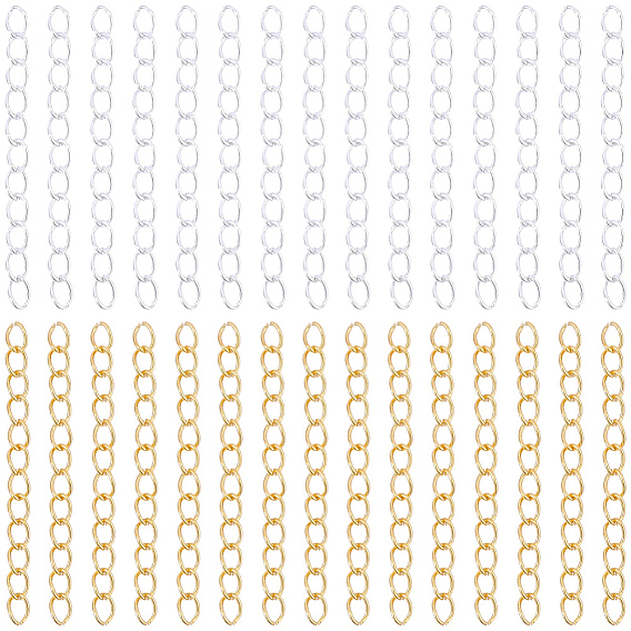 100Pcs 2 Colors Zinc Alloy Chain Extender
