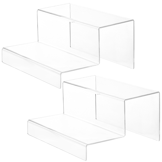 Acrylic Transparent Cosmetics Frame, 2-layer Display