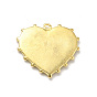 Brass Charms, Heart with Eye