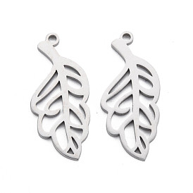 Pendentifs en acier inoxydable, Coupe au laser, feuille