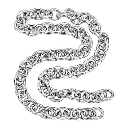Aluminum Cable Chain Bag Tape, Bag Replacement Accessories, without Clasps