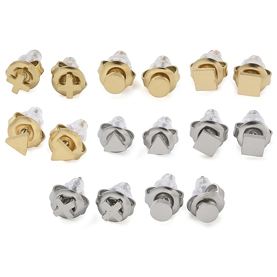 Ионное покрытие (ip) 304 серьги-гвоздики из нержавеющей стали для женщин