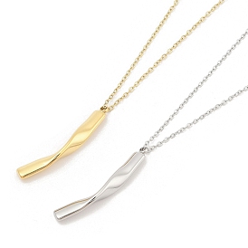 304 ожерелья из нержавеющей стали с подвеской в виде троса и цепи