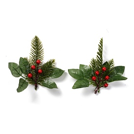 Plastic Artificial Winter Christmas Simulation Pine Picks Decor, for Christmas Garland Holiday Wreath Ornaments