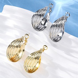 Латунные серьги-кольца, без свинца и без кадмия, долговечный, стойки покрытие