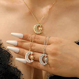 Наборы украшений из латуни с кристаллами и стразами., луна