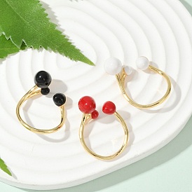 Латунные эмалевые открытые манжеты для женщин, стойки покрытие, прочное покрытие, без кадмия и без свинца